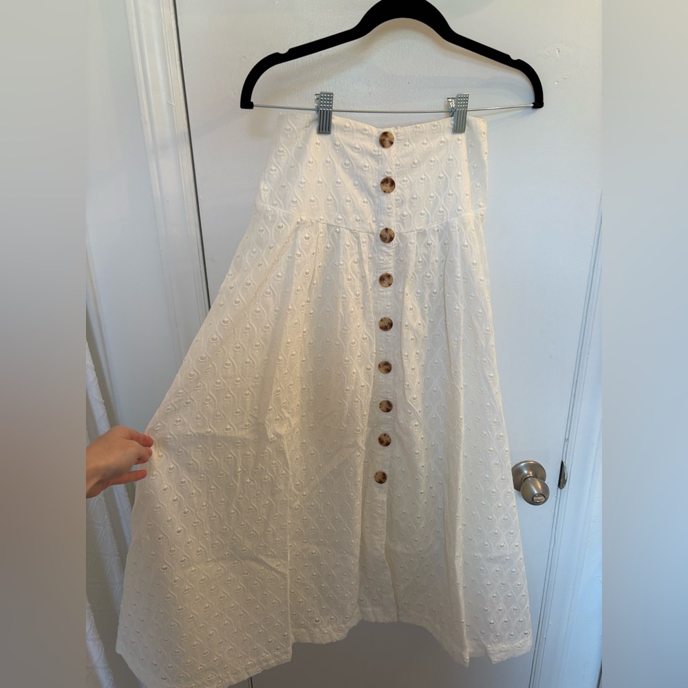 Maeve Skirt with Button Detail